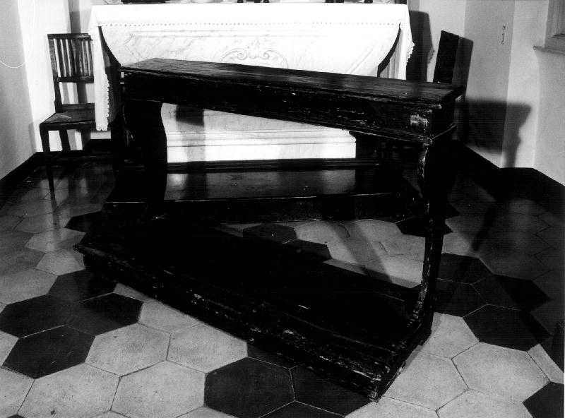 inginocchiatoio, opera isolata - bottega genovese (sec. XIX)
