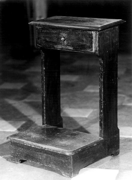 inginocchiatoio, opera isolata - bottega ligure (secc. XIX/ XX)