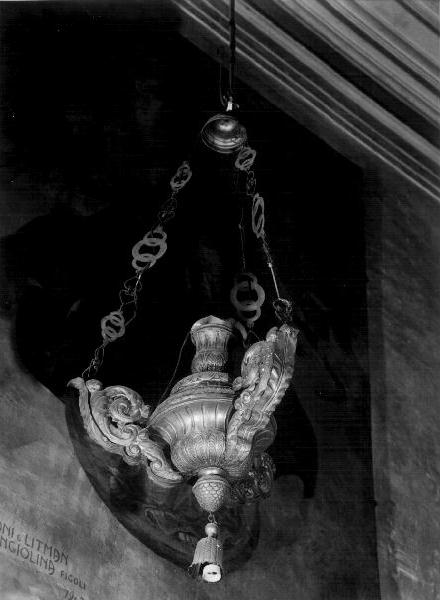 lampada pensile, coppia - bottega ligure (sec. XIX)