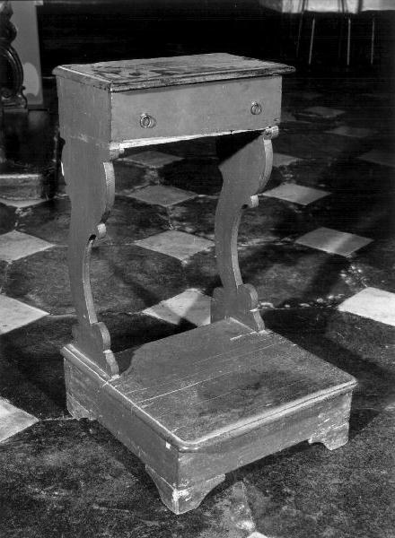 inginocchiatoio, opera isolata - bottega ligure (secc. XIX/ XX)