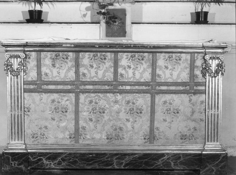 paliotto, elemento d'insieme - manifattura ligure (sec. XIX)