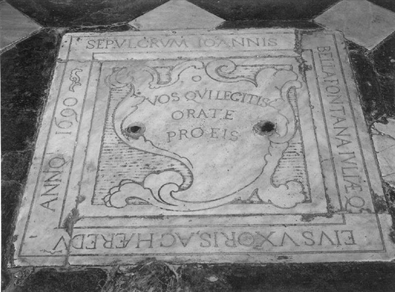 lapide, opera isolata - bottega ligure (sec. XVII)