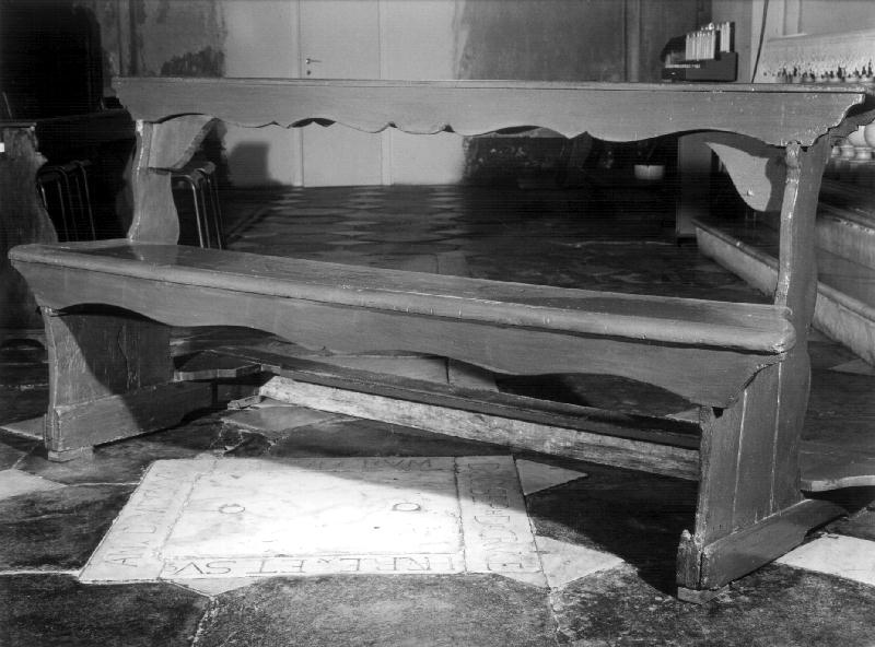 sedile, serie - bottega ligure (seconda metà sec. XIX)