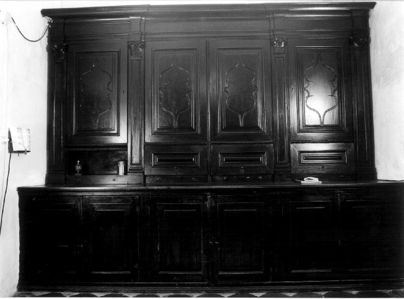 armadio da sacrestia, opera isolata - bottega ligure (secc. XVIII/ XIX)