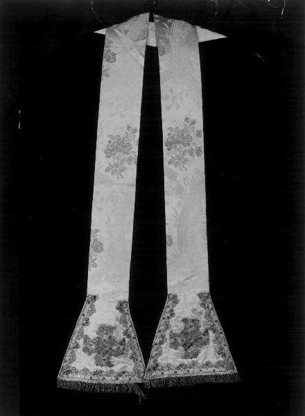 fiori/ croce (stola, coppia) - manifattura ligure (ultimo quarto sec. XIX)