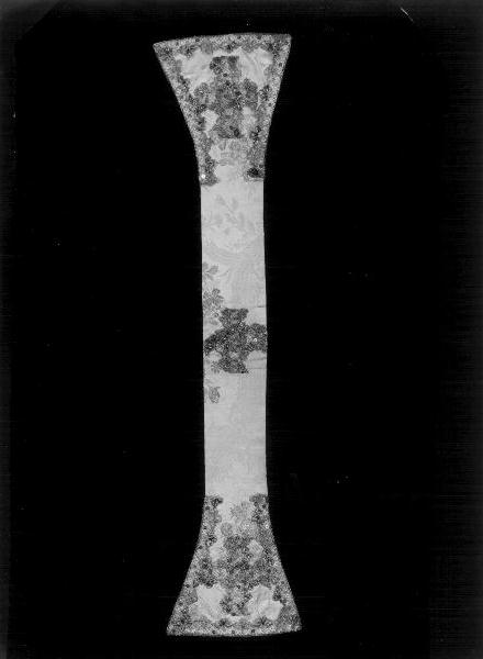 fiori/ croce (manipolo, elemento d'insieme) - manifattura ligure (ultimo quarto sec. XIX)