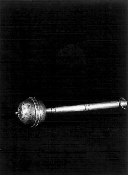 aspersorio, elemento d'insieme - bottega genovese (sec. XIX)