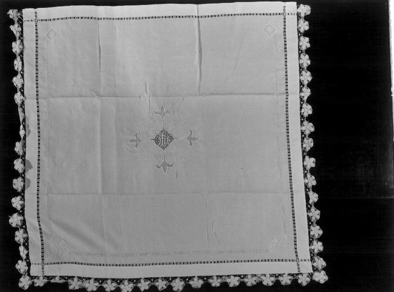 tovaglia d'altare, opera isolata - manifattura ligure (seconda metà sec. XIX)