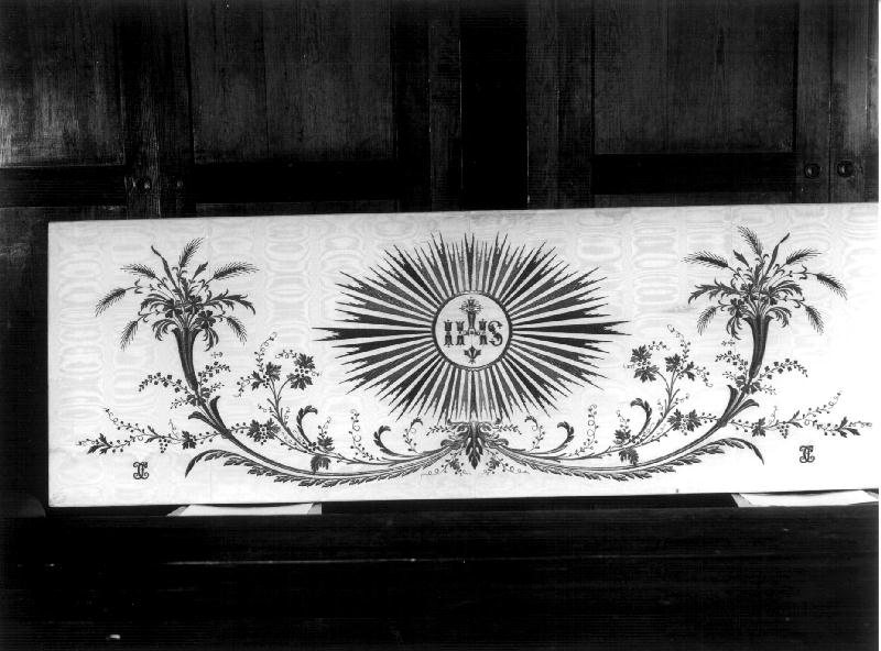 motivi decorativi floreali (paliotto, opera isolata) - manifattura ligure (sec. XIX)