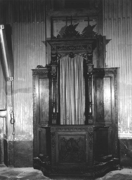 confessionale, opera isolata - bottega ligure (fine sec. XIX)
