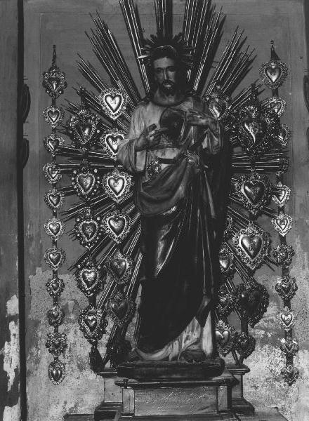 Sacro Cuore di Gesù (statua, elemento d'insieme) - PRODUZIONE LIGURE (secc. XIX/ XX)