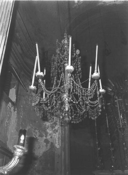 lampadario, coppia - PRODUZIONE LIGURE (secondo quarto sec. XIX)