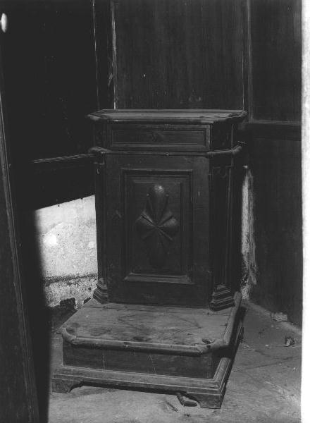 inginocchiatoio, opera isolata - bottega ligure (secondo quarto sec. XVIII)