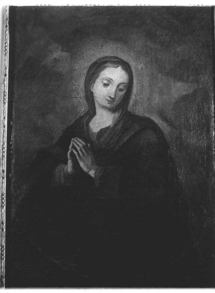 MADONNA ORANTE (dipinto, elemento d'insieme) - ambito ligure (terzo quarto sec. XVIII)