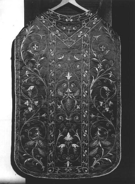 pianeta, elemento d'insieme - manifattura ligure (seconda metà sec. XIX)