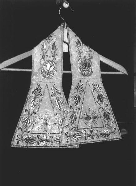 manipolo, elemento d'insieme - manifattura ligure (ultimo quarto sec. XIX)