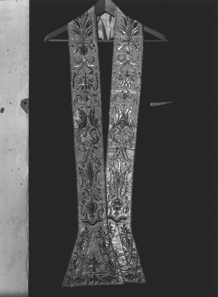 stola, elemento d'insieme - manifattura ligure (ultimo quarto sec. XIX)