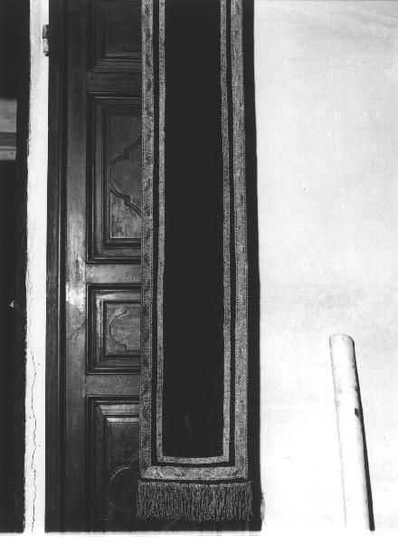 banda processionale, elemento d'insieme - manifattura ligure (seconda metà sec. XIX)