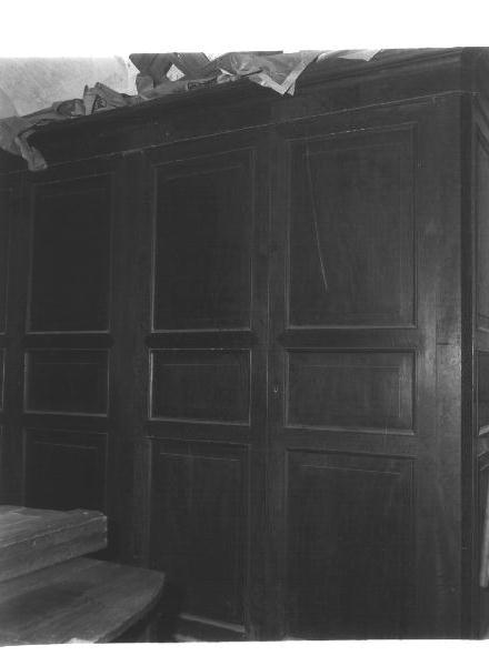 armadio, opera isolata - bottega ligure (seconda metà sec. XIX)