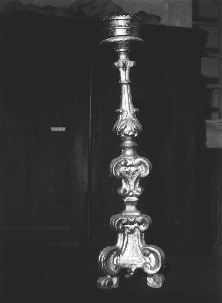 candelabro, serie - bottega ligure (seconda metà sec. XIX)