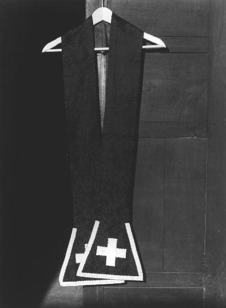 stola, elemento d'insieme - manifattura ligure (seconda metà sec. XIX)