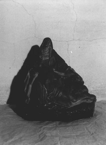 Pietà (scultura, opera isolata) - PRODUZIONE LIGURE (seconda metà sec. XIX)