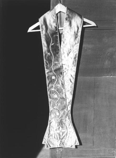 motivi decorativi floreali (stola, opera isolata) - manifattura ligure (prima metà sec. XX)