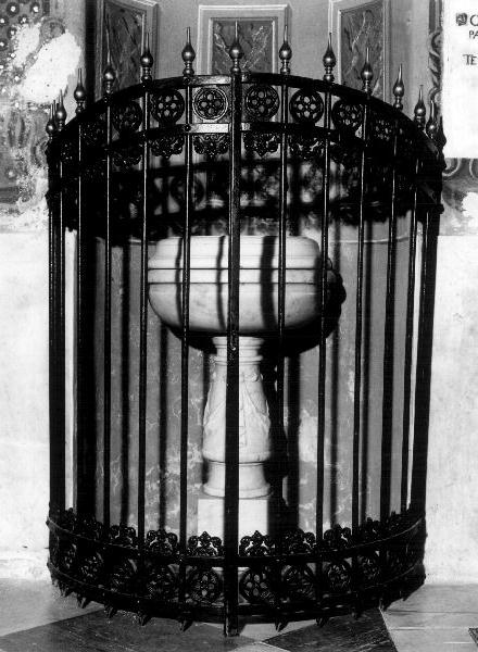 motivi decorativi geometrici (cancello, elemento d'insieme) - PRODUZIONE LIGURE (primo quarto sec. XX)