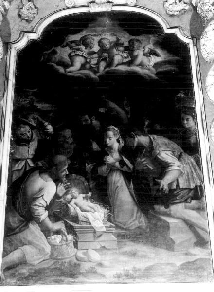 natività di Gesù (pala d'altare, elemento d'insieme) di Balli Simone (sec. XVII)