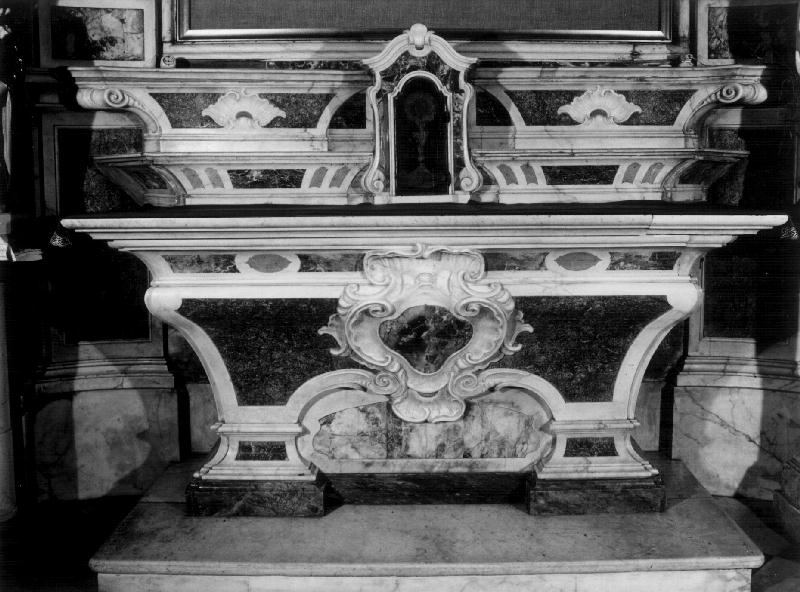 motivi decorativi vegetali (altare, elemento d'insieme) - bottega ligure (seconda metà sec. XVIII)