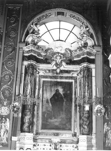 PUTTI/ MOTIVI DECORATIVI VEGETALI (ancona, elemento d'insieme) - bottega ligure (seconda metà sec. XVIII)