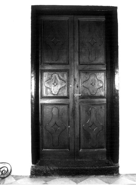 MOTIVI DECORATIVI GEOMETRICI (porta, opera isolata) - bottega ligure (sec. XVII)