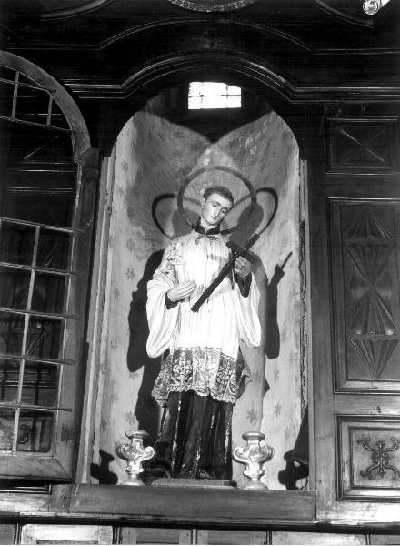 San Luigi Gonzaga (statua, elemento d'insieme) - bottega ligure (prima metà sec. XX)