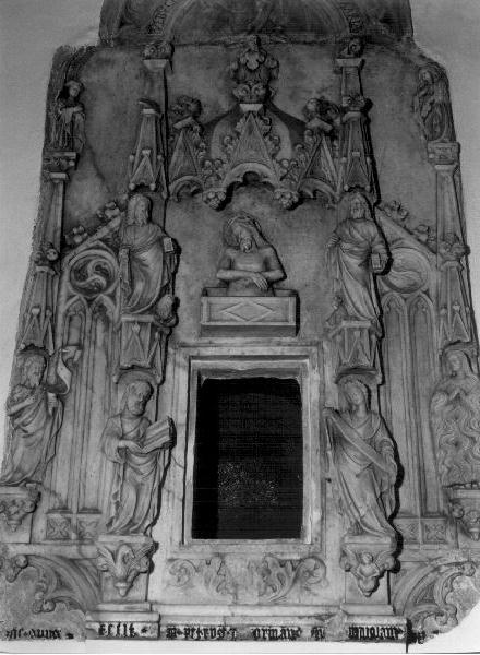 Cristo tra gli evangelisti/ Santa Maria Maddalena/ San Giovanni Battista (tabernacolo, elemento d'insieme) di Sormano Piero (sec. XV)