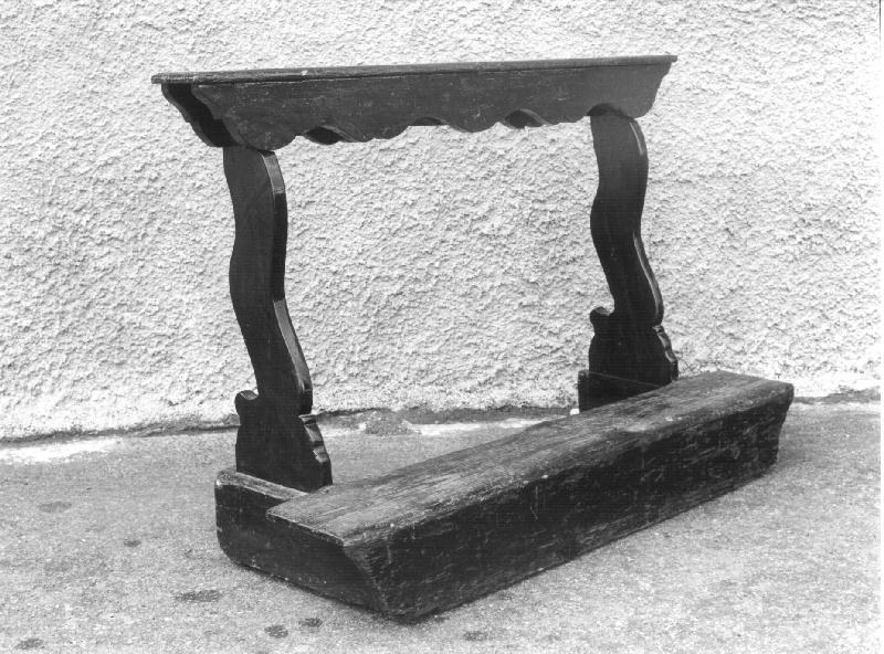 inginocchiatoio, opera isolata - bottega ligure (sec. XIX)