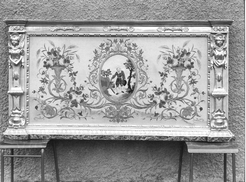 motivi decorativi vegetali (cornice di paliotto, elemento d'insieme) - bottega ligure (seconda metà sec. XIX)