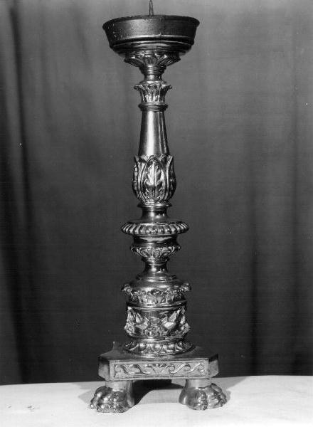 motivi decorativi vegetali/ motivi decorativi zoomorfi (candelabro, serie) - bottega ligure (sec. XIX)