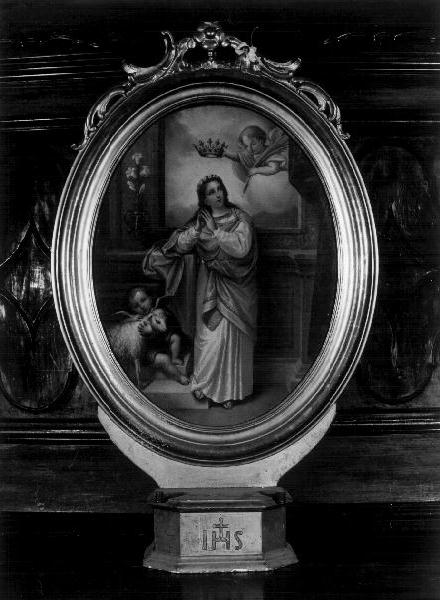 motivo decorativo floreale (cornice, opera isolata) - bottega ligure (sec. XIX)