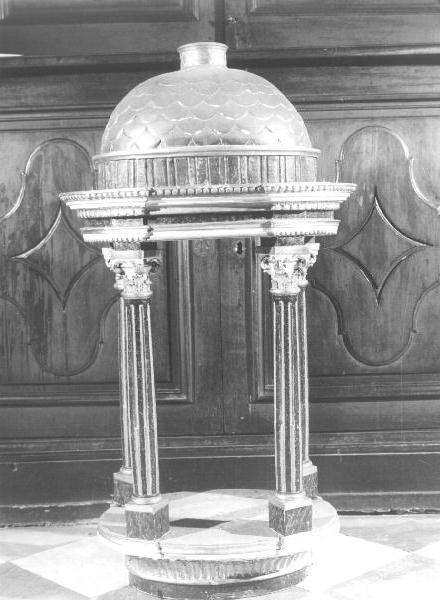 tronetto per esposizione eucaristica - a tempietto, opera isolata - bottega ligure (primo quarto sec. XIX)