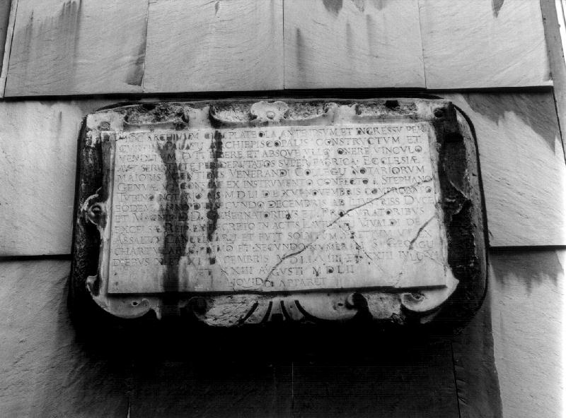 lapide, opera isolata - bottega genovese (sec. XVI)