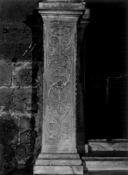 base di colonna, elemento d'insieme di Gagini Domenico, Gagini Elia (metà sec. XV)