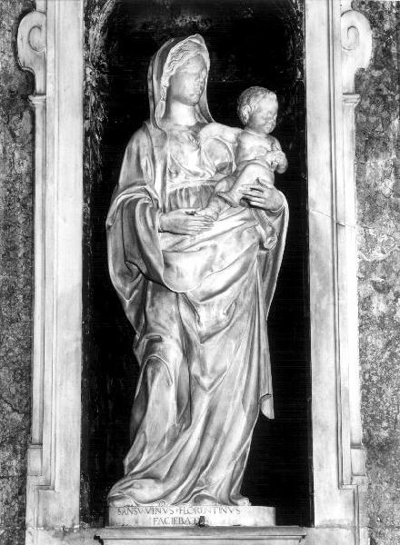 Madonna con Bambino (statua, elemento d'insieme) di Contucci Andrea detto Sansovino (inizio sec. XVI)