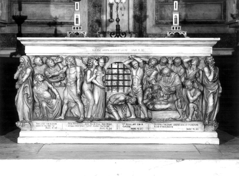 storie della vita di San Giovanni Battista (altare, elemento d'insieme) di Galletti Guido (sec. XX)