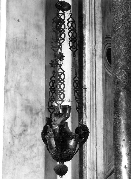 lampada pensile, serie - bottega genovese (secc. XIX/ XX)