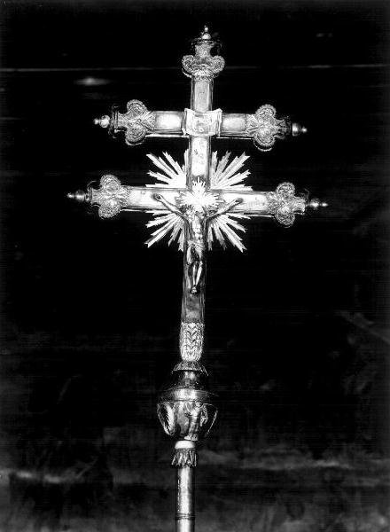 croce processionale, opera isolata - bottega genovese (sec. XIX)