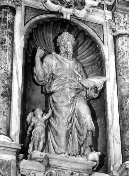San Matteo Evangelista (statua, opera isolata) di Cattaneo Gerolamo (sec. XVI)