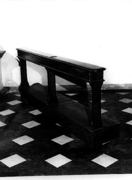 inginocchiatoio, opera isolata - bottega genovese (sec. XIX)