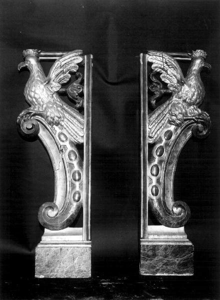 decorazione plastica, coppia - bottega genovese (sec. XIX)