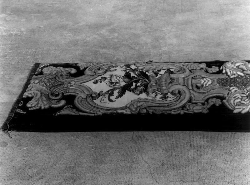 decorazione a ricamo, elemento d'insieme - manifattura ligure (prima metà sec. XVIII)