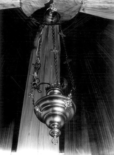 lampada pensile, opera isolata - PRODUZIONE GENOVESE (metà sec. XX)